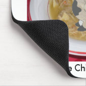 kip noedle sop1, koe, geen Koeien zijn beschadigd. Muismat (Hoek)