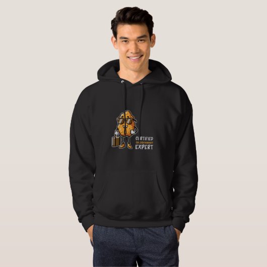 Kip Nugget Expert Grappig Fastfood Kip Nugg Hoodie (Voorkant volledig)