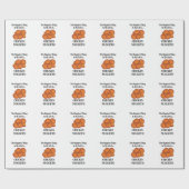 Kip Nugget Fast Food Grappige Kip Nugget Cadeaupapier (Vlak)