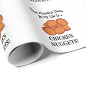 Kip Nugget Fast Food Grappige Kip Nugget Cadeaupapier (Rol Hoek)
