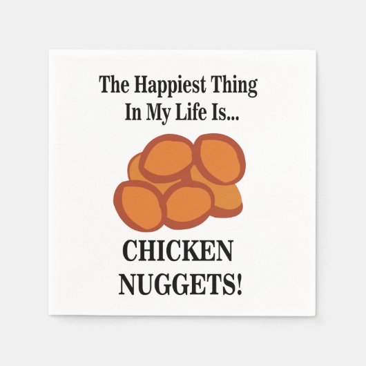 Kip Nugget Fast Food Kip Nugget Party Servet (Voorkant)