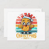 Kip-nugget Feestdagenkaart (Voorkant / Achterkant)