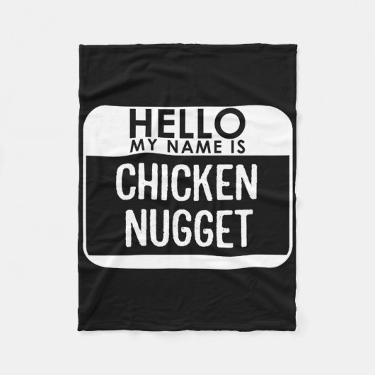 Kip Nugget Kostuum Leuk Gemakkelijk Last Minute Ha Fleece Deken (Voorkant)