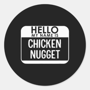 Kip Nugget Kostuum Leuk Gemakkelijk Last Minute Ha Ronde Sticker
