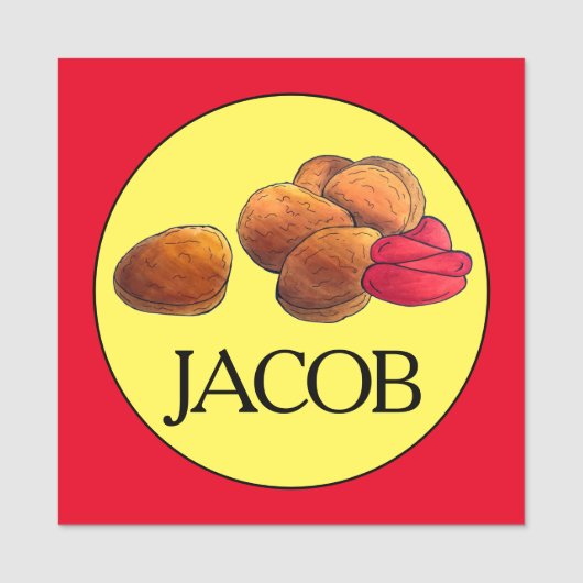 Kip Nuggets Ketchup Junk Fastfood Foodie Naamplaatje (Voorkant)