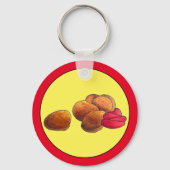 Kip Nuggets Ketchup Junk Fastfood Foodie Sleutelhanger (Voorkant)