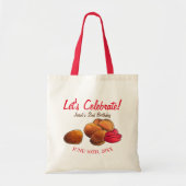 Kip Nuggets met Ketchup Junk Fastfood Foodie Tote Bag (Voorkant)