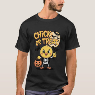 Kip of Behandeling Halloween Kostuum Grappige Kip T-shirt