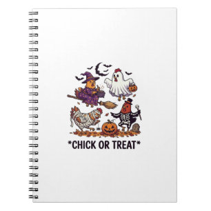 Kip of Behandeling Haloween Kippen Heks Geest Pomp Notitieboek