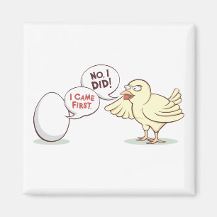 Kip of de eieren? magneet