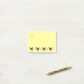 Kip of de eieren? Monogrammen Post-it® Notes (Op bureau)