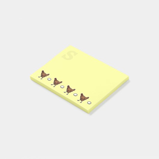 Kip of de eieren? Monogrammen Post-it® Notes (Schuin)