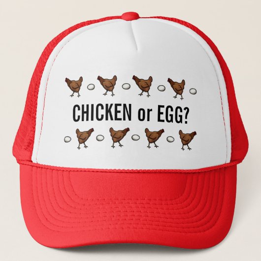 Kip of de eieren? trucker pet (Voorkant)