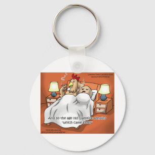 Kip of Ei kwam eerst? Grappige cadeaus & T-shirts Sleutelhanger