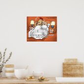 Kip of Ei kwam eerst? Grappige kunstposters Poster (Keuken)