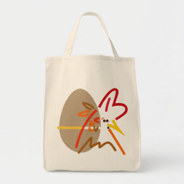 Kip of Ei Vraag Moderne Canvas tas