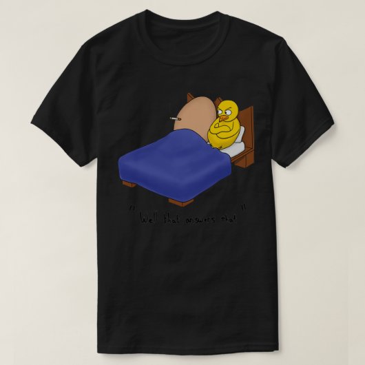 Kip of eieren die het eerst kwamen t-shirt (Design voorkant)