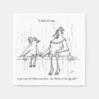 Kip of eieren servet