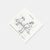 Kip of eieren servet (Hoek)