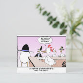 Kip of het Ei? Grappige Cadeaus & Verzamelobjecten Briefkaart (Staand voorkant)