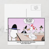 Kip of het Ei? Grappige Cadeaus & Verzamelobjecten Briefkaart (Voorkant / Achterkant)
