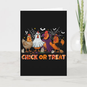 Kip of snoep Halloween Heks Boe Spoken kip Kaart