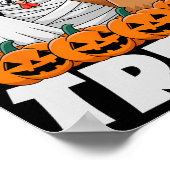 Kip of snoep kleding Halloween grappige kip mat Poster (Hoek)