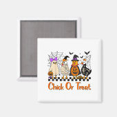 Kip of trakteer grappige Halloween kostuum ver Magneet (Voorkant / Achterkant)