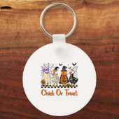 Kip of trakteer grappige Halloween kostuum ver Sleutelhanger (Voorkant)