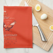 Kip offerte keukenhanddoek (Quarter Fold)