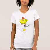 Kip Ontdekt Gebakken Ei T-shirt (Voorkant)