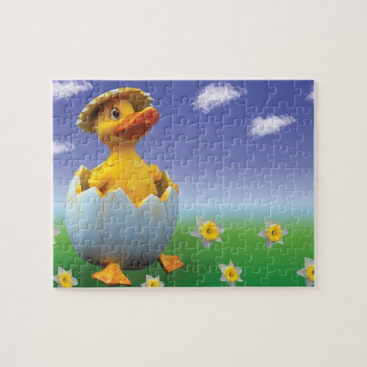 Kip ontworpen puzzel (Horizontaal)