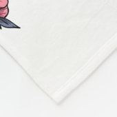 Kip op een bloeiende kersenbranche fleece deken (Hoek)