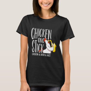 Kip op een stok t-shirt