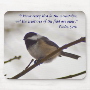 Kip op een Twig Muismat