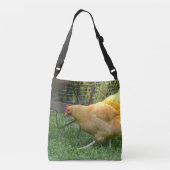Kip op het Boerderij Crossbody Tas (Achterkant)