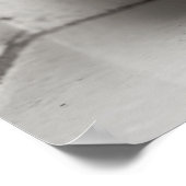 Kip op het toilet Een krant lezen Poster (Hoek)