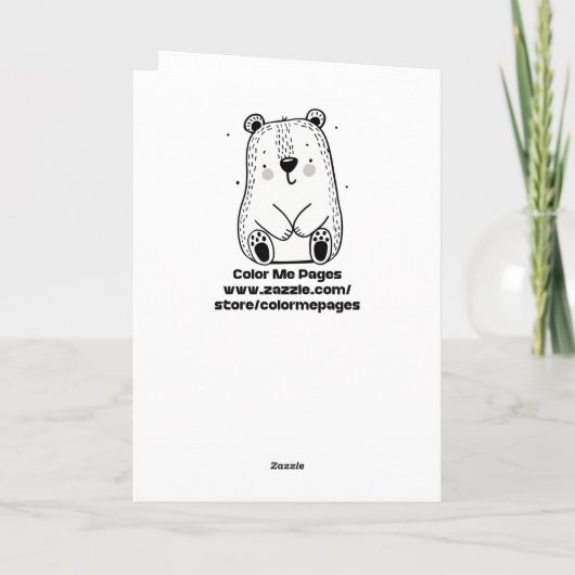 Kip op Ya | Grappige kleuring Kaart (Achterkant)