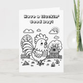 Kip op Ya | Grappige kleuring Kaart (Voorkant)