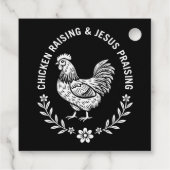 Kip opvoeden & Jezus prijzen Bedankjes Labels (Achterkant)