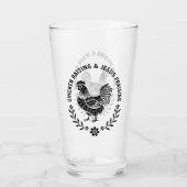 Kip opvoeden & Jezus prijzen Glas (Voorkant)
