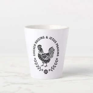 Kip opvoeden & Jezus prijzen Latte Mok