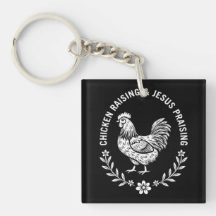 Kip opvoeden & Jezus prijzen Sleutelhanger
