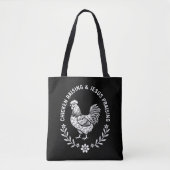 Kip opvoeden & Jezus prijzen Tote Bag (Voorkant)