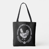 Kip opvoeden & Jezus prijzen Tote Bag (Achterkant)