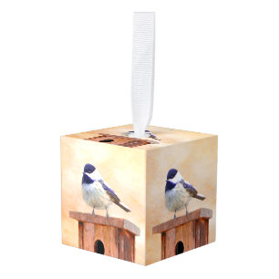 Kip over vogelschilderende oorspronkelijke vogelku decoratie