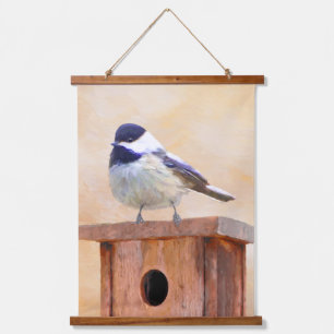 Kip over vogelschilderende oorspronkelijke vogelku hangend wandkleed