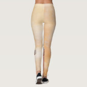 Kip over vogelschilderende oorspronkelijke vogelku leggings (Achterkant)