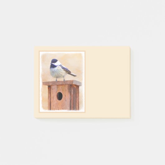 Kip over vogelschilderende oorspronkelijke vogelku post-it® notes (Voorkant)