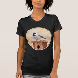 Kip over vogelschilderende oorspronkelijke vogelku t-shirt